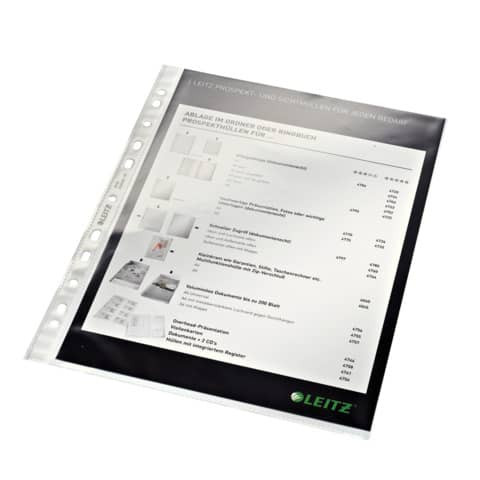 Prospekthülle 0,075mm A4 glasklar LEITZ 4770-00-02 100Stück