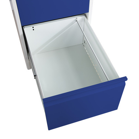 Hängeregistraturenschrank 4Laden gr/blau PHOENIX FC1004GBK Stahl einbahnig