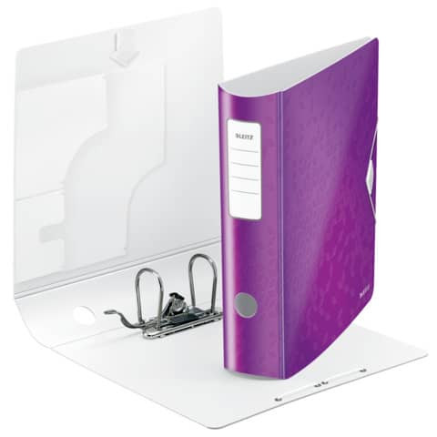 Ordner A4 8cm Active violett met LEITZ 1106-00-62 Wow PP