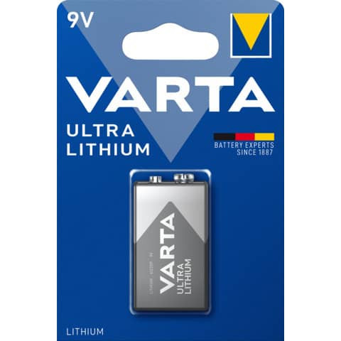 Batterie 9V 1ST VARTA 6122 301 401 Lithium