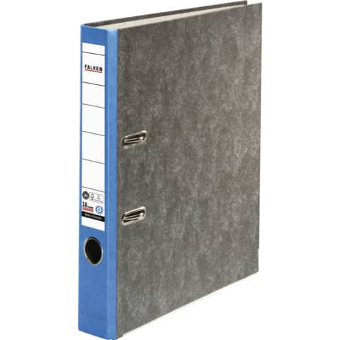 Ordner Wolkenmarmor A4 5cm sw/ blau FALKEN 80023393 Recycling