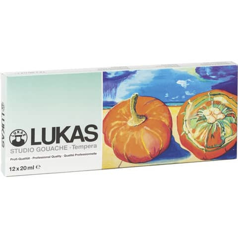 Malfarbe Tempera 19ml 12Farben LUKAS K119012 Tube