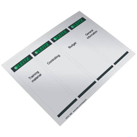 Rückenschild kurz breit grau LEITZ 16850085 100x4ST