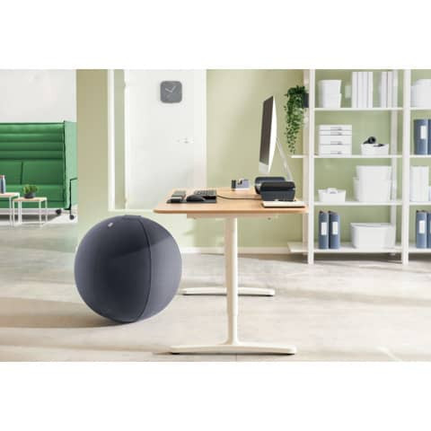 Sitzball Active Ø 65cm samtgrau LEITZ 6542-00-89 Ergo