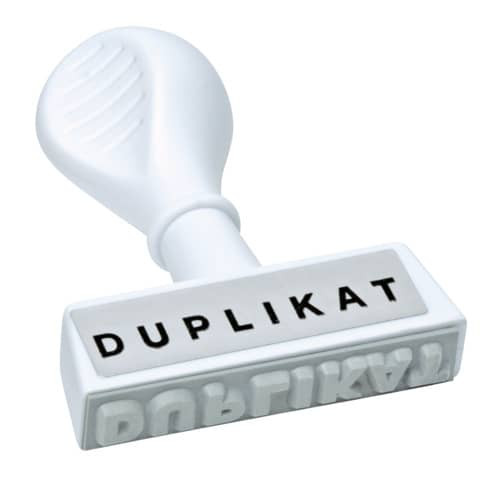Stempel Duplikat WEDO 193 14 45x6mm