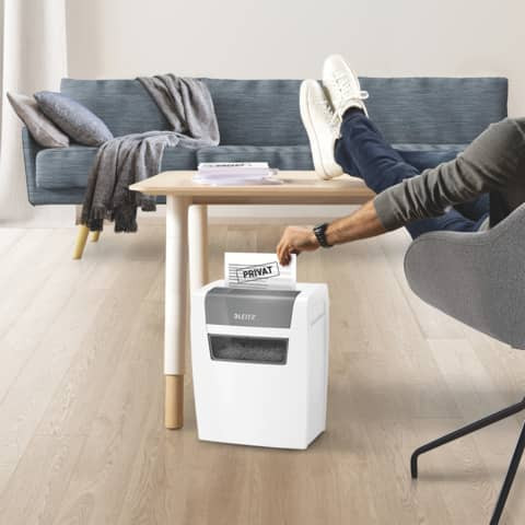 Aktenvernichter IQ Home weiß LEITZ 8034-00-00 P4 Partikelschnitt