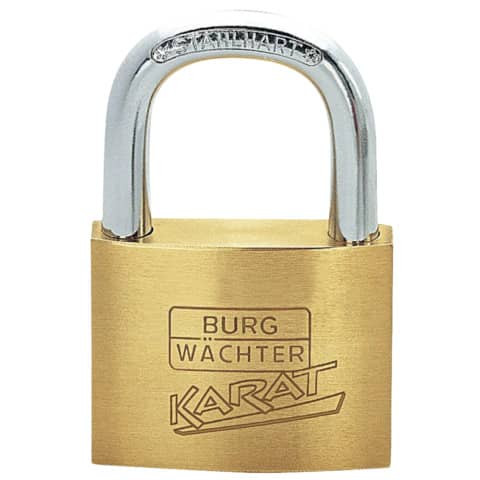 Vorhangschloss 6mm Messing BURG-WÄCHTER 217 40 KARAT