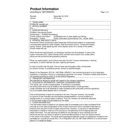 Textmarker Swing Cool lavendel STABILO 275-55