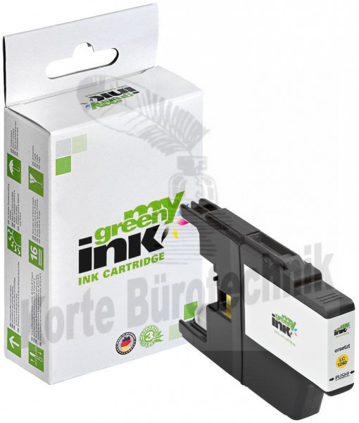 my green ink Tintenpatrone gelb (100819) ersetzt LC-1240Y, LC-1220Y