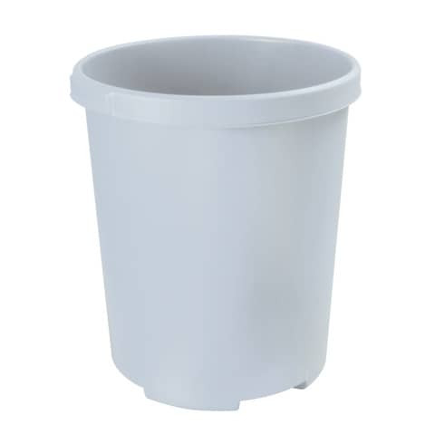 Papierkorb Klassik XXL 50l rund l.grau HAN 1836-11 2 Griffmulden