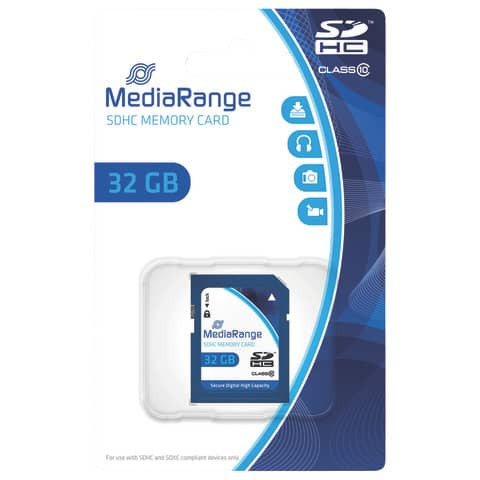 Speicherkarte Memorycard SDHC MEDIA RANGE MR964 32GB