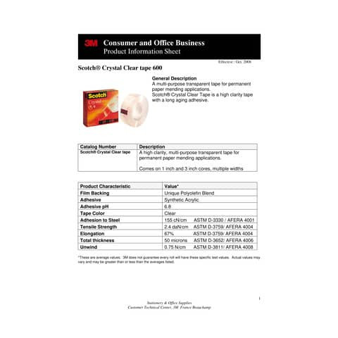 Klebefilm 600 19mmx66m klar SCOTCH C6001966