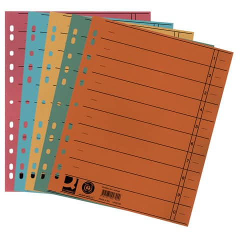Trennblatt A4 100ST sortiert Q-CONNECT KF00642