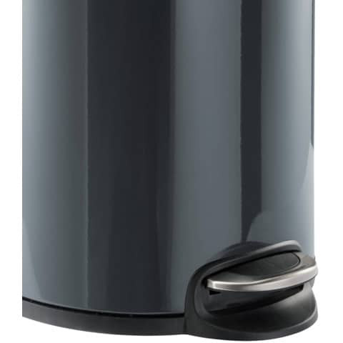 Tret-Abfalleimer 5L rund anthrazit DURABLE 3410 58 Metall