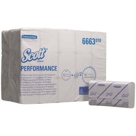 Handtuch 3180Tücher weiß SCOTT 6663 PERFOMANCE