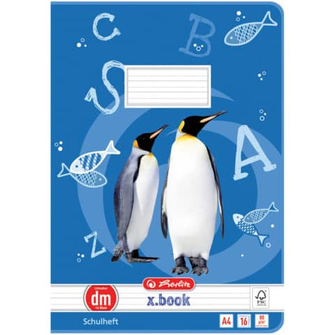 Heft A4 16Bl lin. m.Hilfslinie HERLITZ 400198826 11322401