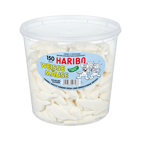 Süsswaren Weiße Mäuse HARIBO 148670 150ST