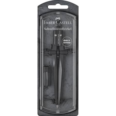 Schnellverstellzirkel Stream FABER CASTELL 174530 black stone