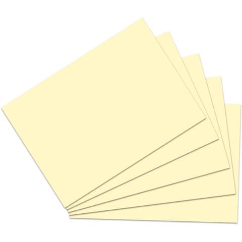 Karteikarte A6 100 ST gelb RNK 114761 blanko