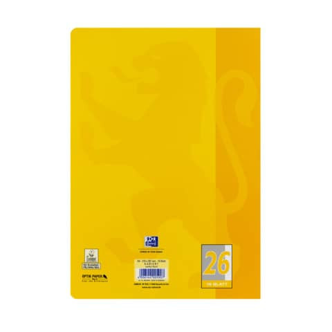 Heft A4/16B/L26 Touch sonnengelb OXFORD 400104443