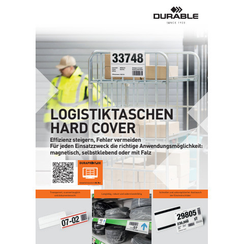 Sichttasche A5quer 210x148 10ST selbstkl DURABLE 1183 19 Hard Cover