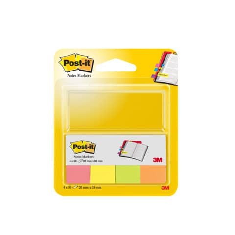 PageMarker 20x38mm Neonfarben POST IT 670-4N 4x50Bl