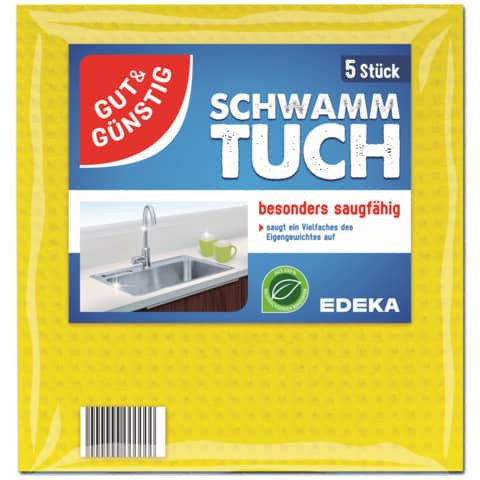 Schwammtuch 18x20cm 2235743000 5 Stück