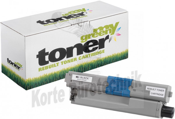 my green toner Toner-Kit schwarz (181283) ersetzt 44973536