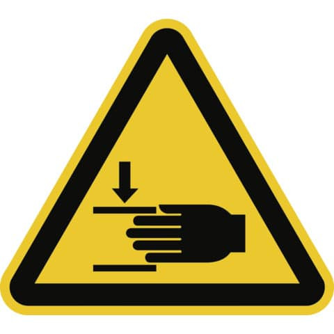 Schild Warnung vor Handverletzungen MOEDEL 59064 200mm SL