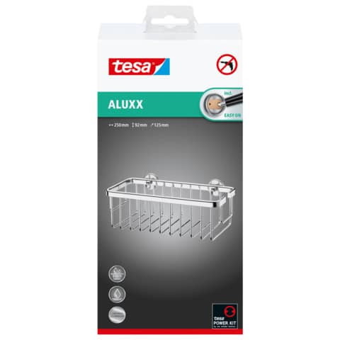 Ablagekorb einstöckig M Alu verchromt TESA 40201-00000-00 Aluxx