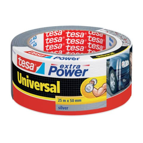 Gewebeband 50mm 25m silber TESA 56388-00000-12 Extrapower