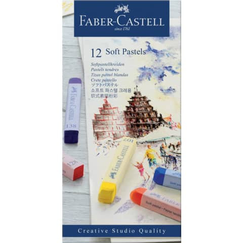 Pastellkreide Goldfaber 12ST FABER CASTELL 128312 Kartonetui