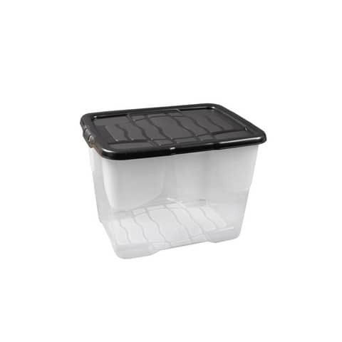 Ablagebox XW205 transparent/schwarz STRATA 2002050110 XW205 24 Liter
