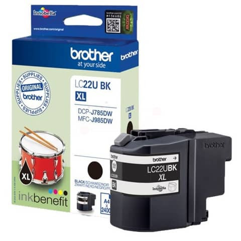 Inkjetpatrone schwarz BROTHER LC22UBK