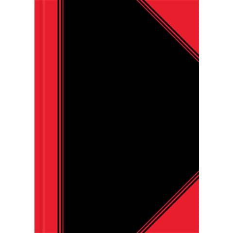 Chinakladde A4 96Bl kariert BANTEX 100302815 schwarz/rot
