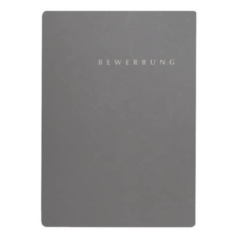 Bewerbungsmappe Select A4 grau PAGNA 22002-06 mit Klemmsch
