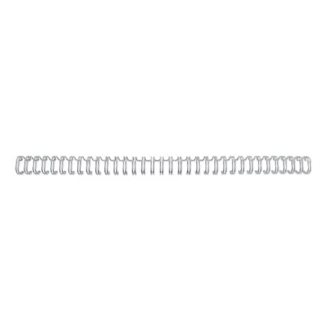 Drahtbinderücken - A4, Nr.4, 6 mm/55 Blatt, 100 Stück, silber
