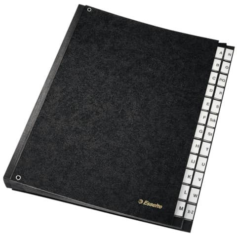 Pultordner A Z schwarz ESSELTE 629997 24 Fächer Hartpappe