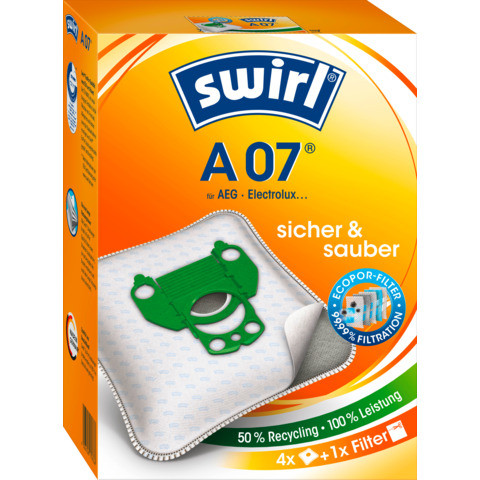 Staubsaugerbeutel 4ST Typ A 07 SWIRL 286671/683143005
