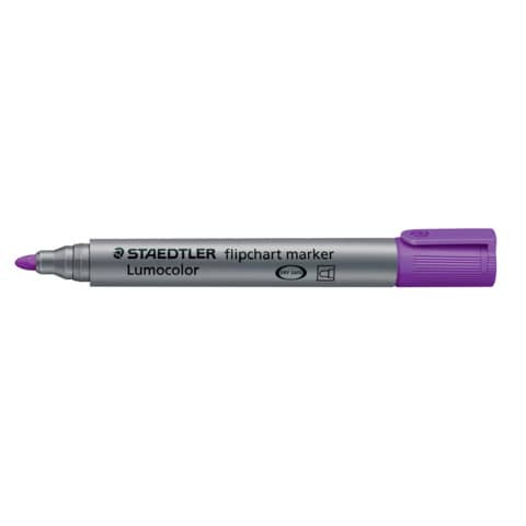 Flipchartmarker Lumocolor 2mm violett STAEDTLER 356-6 nachfüllbar Rundspitze