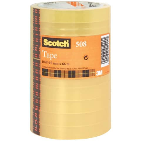 Klebefilm 15mmx66m transparent SCOTCH 5081566 10RL