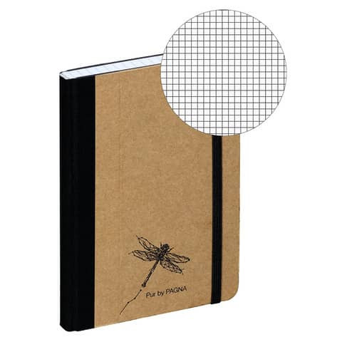 Notizbuch A6 Pur kariert natur PAGNA 26057-11