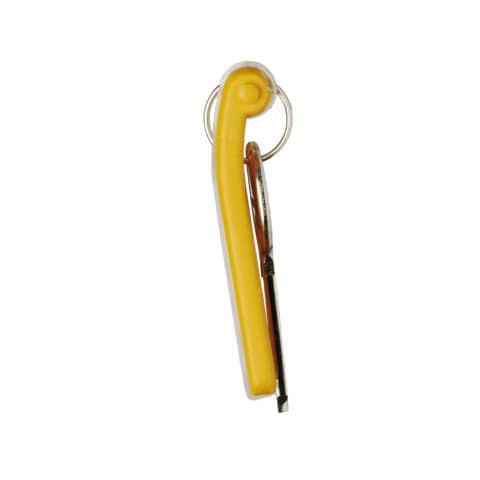 Schlüsselanhänger gelb DURABLE 1957 04 6ST KEY CLIP