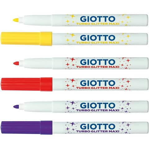 Faserschreiberetui 6ST Glitter Maxi GIOTTO F426600