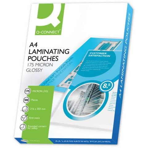 Laminierhülle A4 2x 175µm 100ST Q-CONNECT KF11342