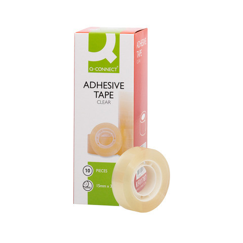 Klebeband 10RL 15mm 33m transparent Q-CONNECT KF01787