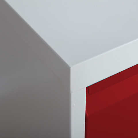 Hängeregistraturenschrank 2Laden gr/rot PHOENIX FC1002GRK Stahl einbahnig