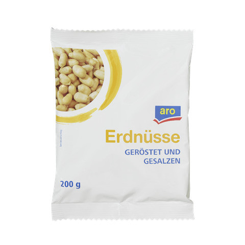 Erdnüsse geröstet und gesalzen 200 g ARO 551046