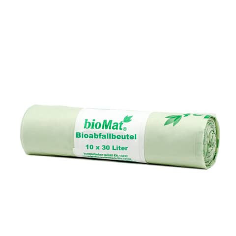 Kompostbeutel Bio-Folie 30L 10ST grün BIOMAT 97002 ohne Griff