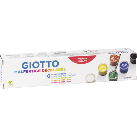 Malfarbe 6x18ml sortiert GIOTTO F350600